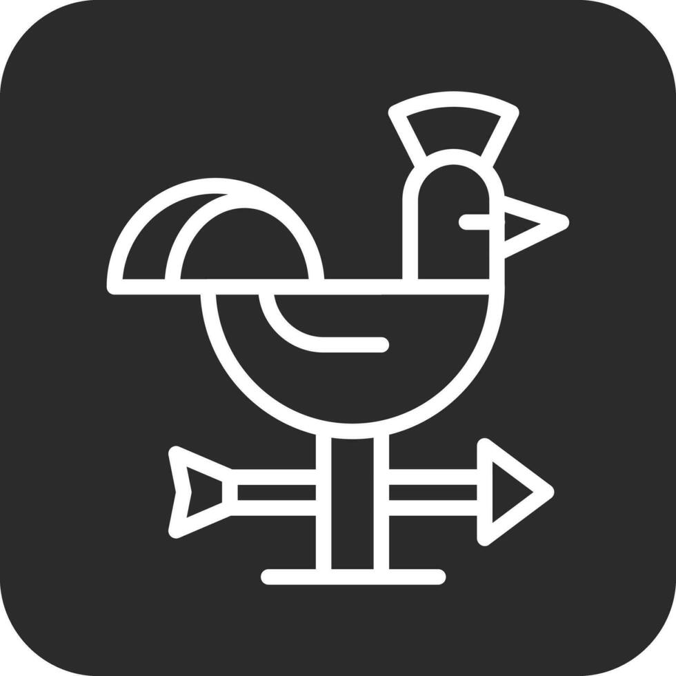 Weather Vane Vector Icon