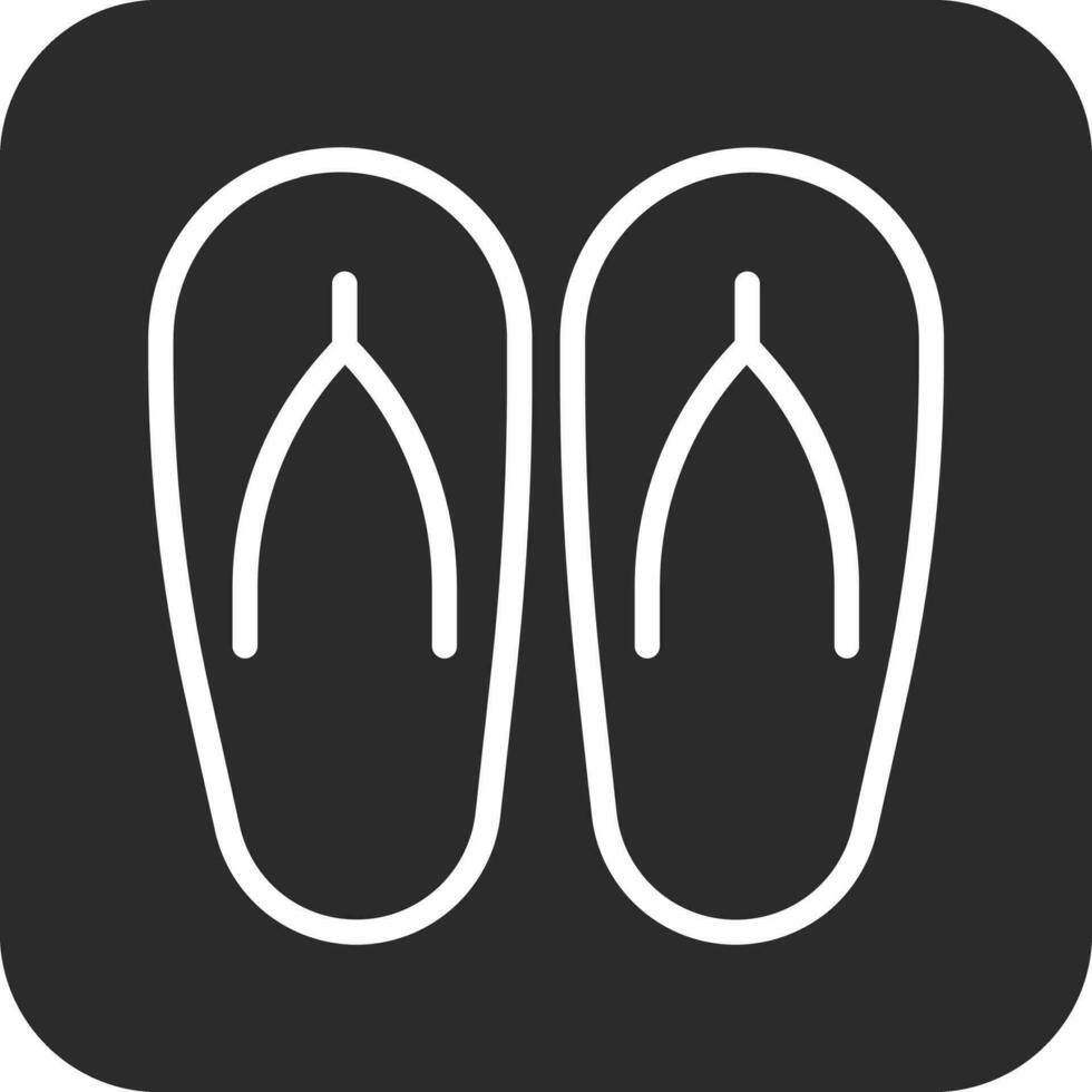 icono de vector de chanclas