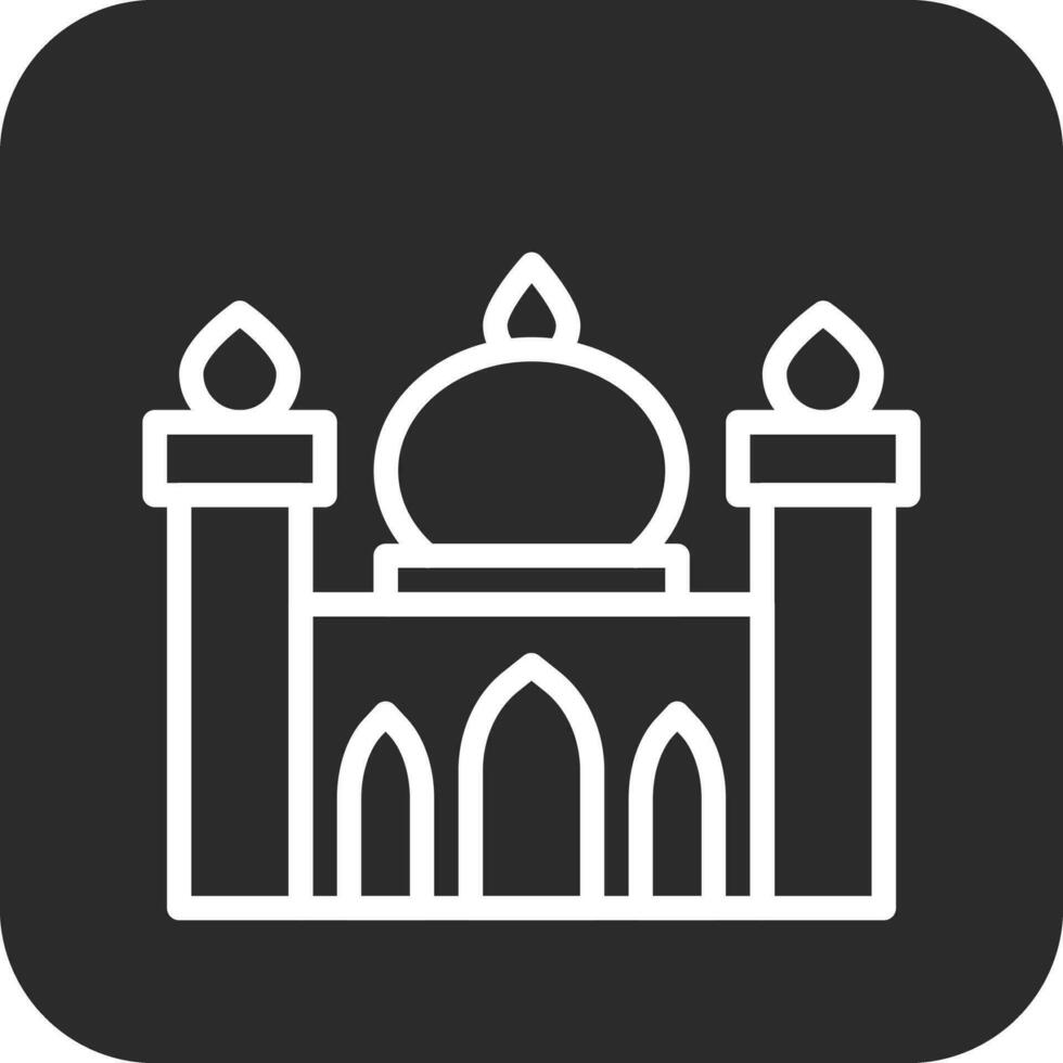 icono de vector de mezquita