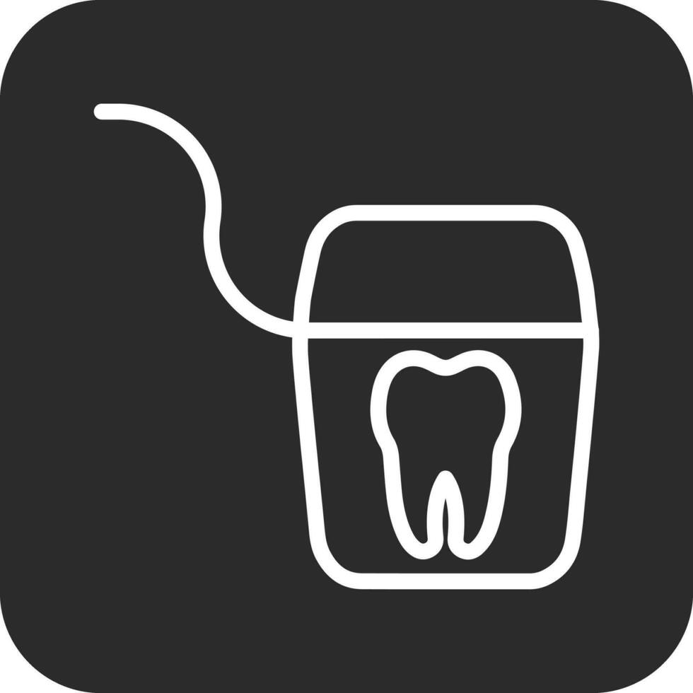 dental seda floja vector icono