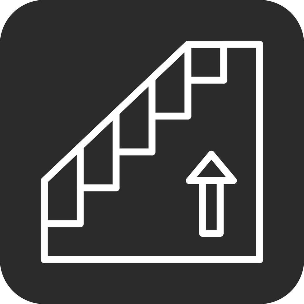 icono de vector de escaleras