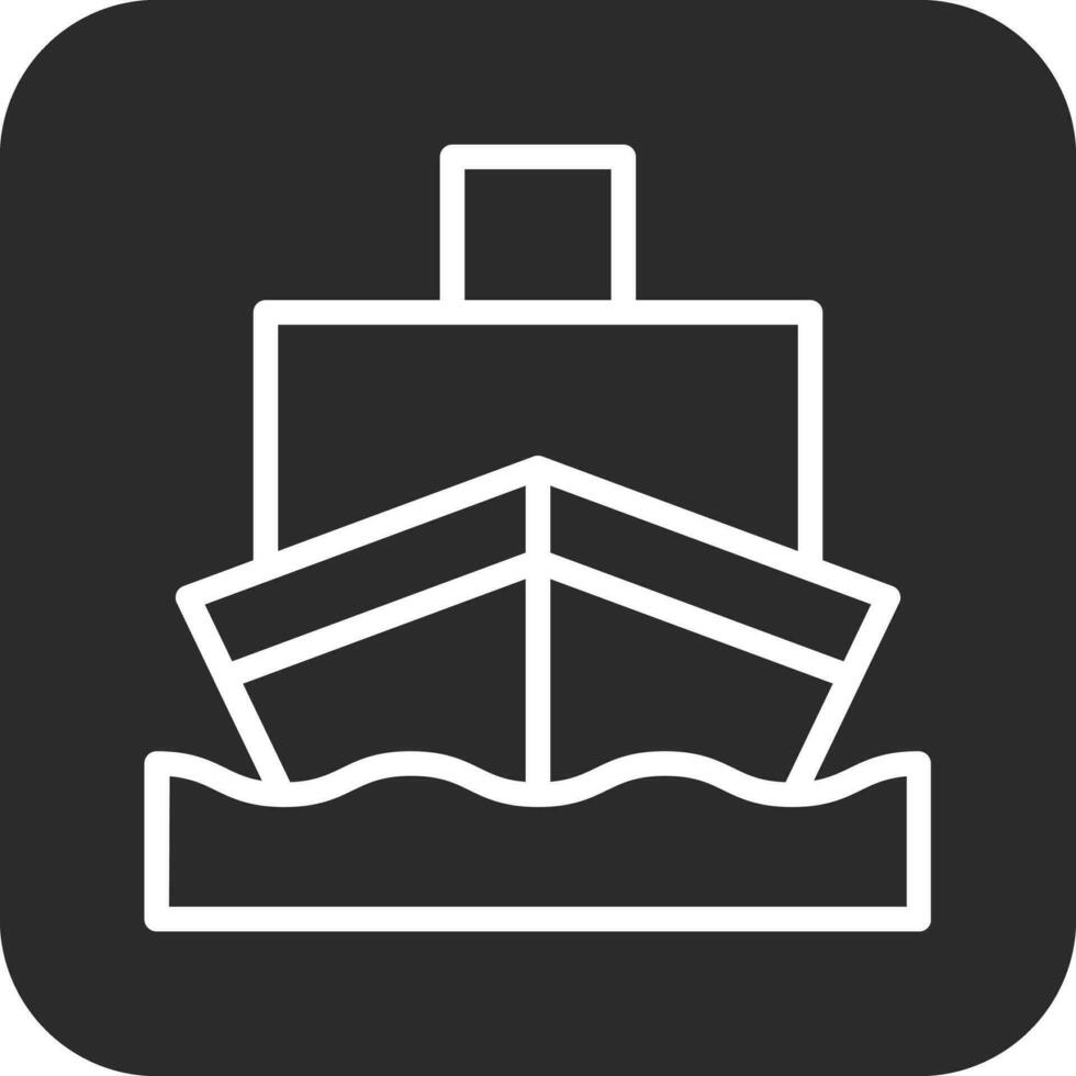 Cargo Ship Vector Icon