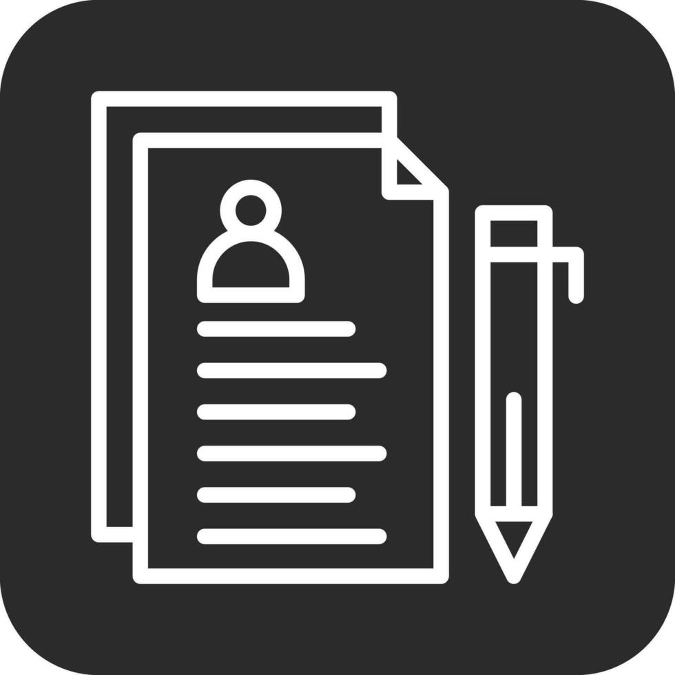 Curriculum Vitae Vector Icon