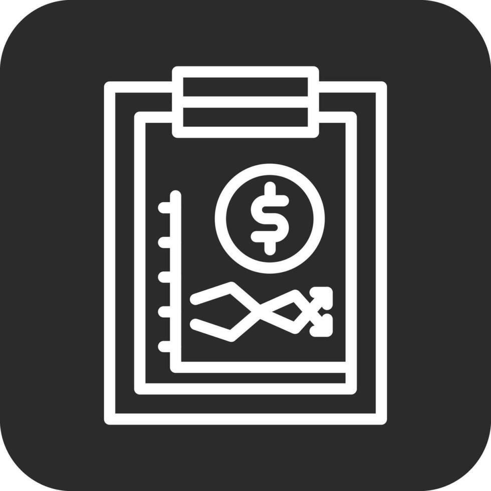 Stock Market Report Vector Icon