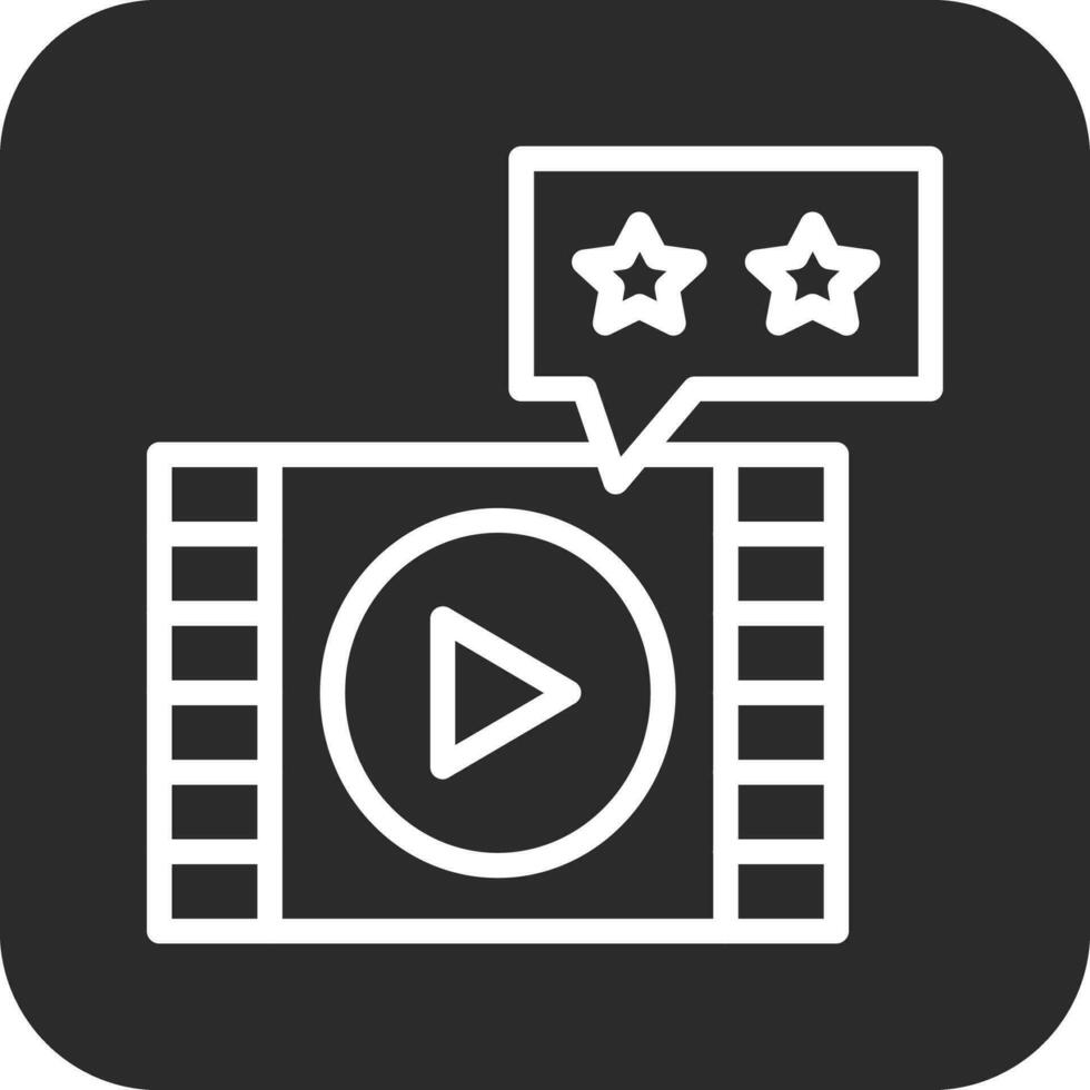 Movie Review Vector Icon