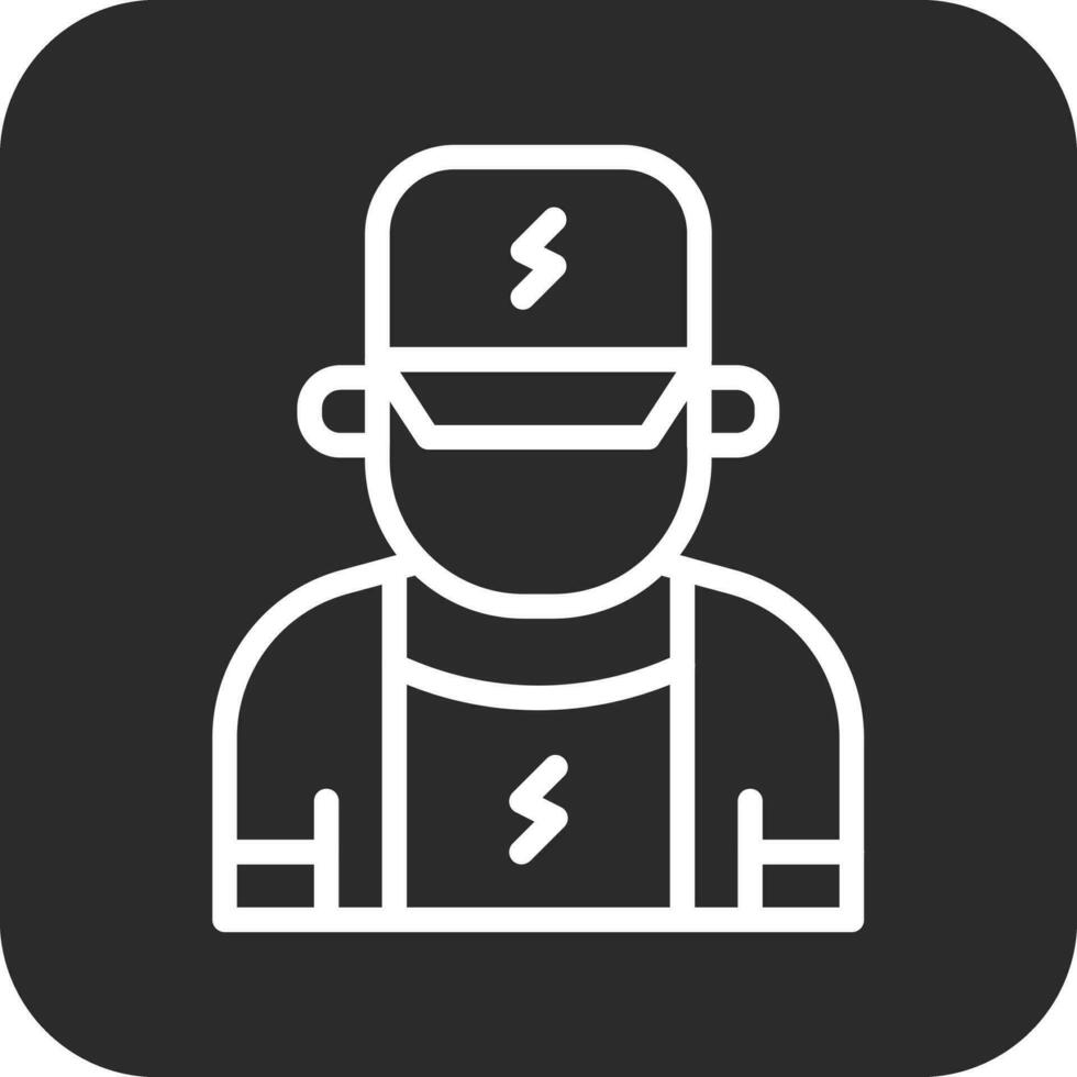 icono de vector de electricista