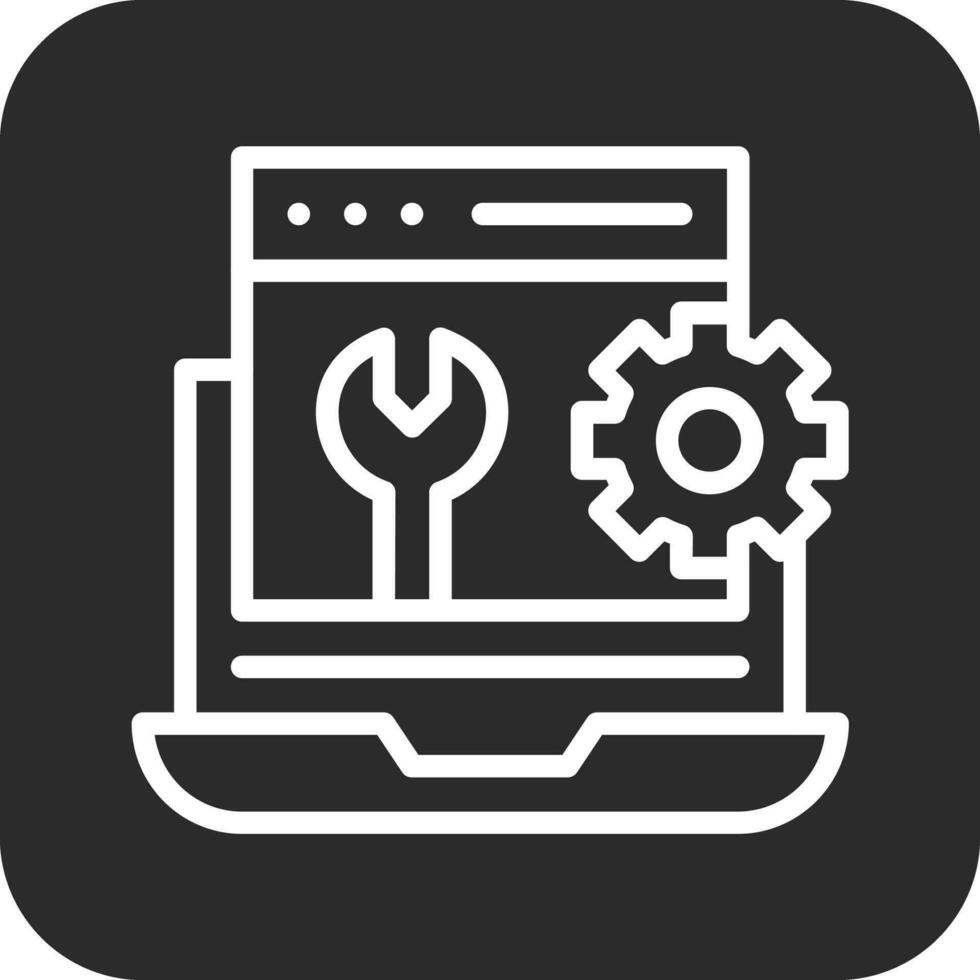 Web Maintenance Vector Icon