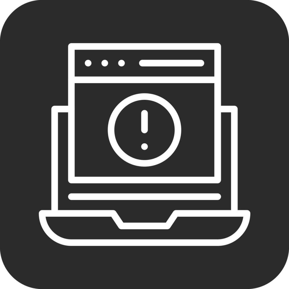 Website Error Vector Icon