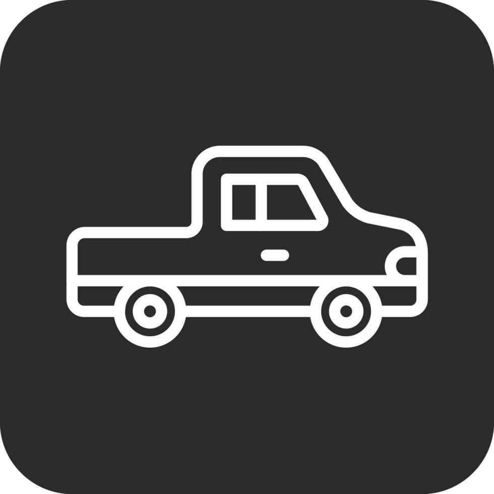 icono de vector de camioneta