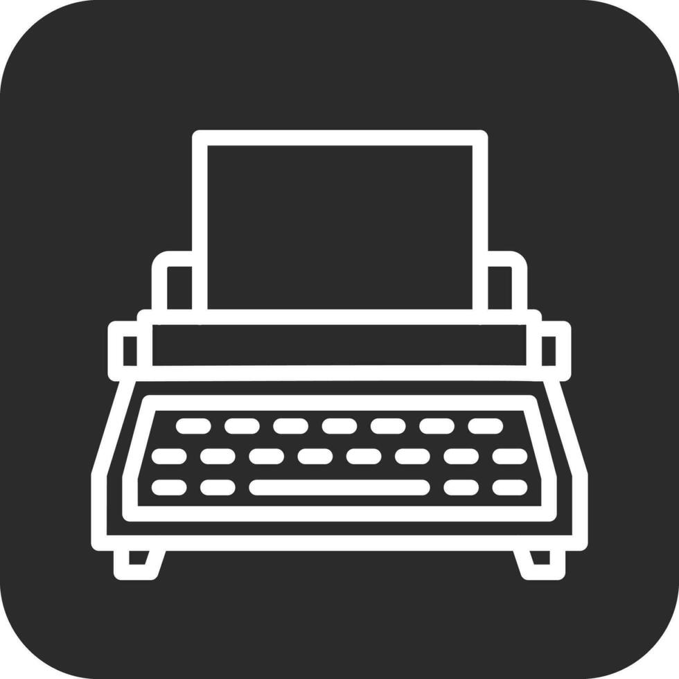 Typewriter Vector Icon
