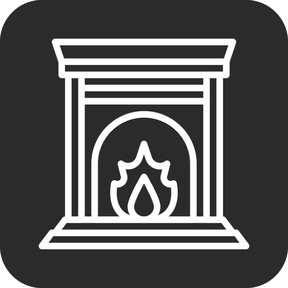 Fireplace Vector Icon