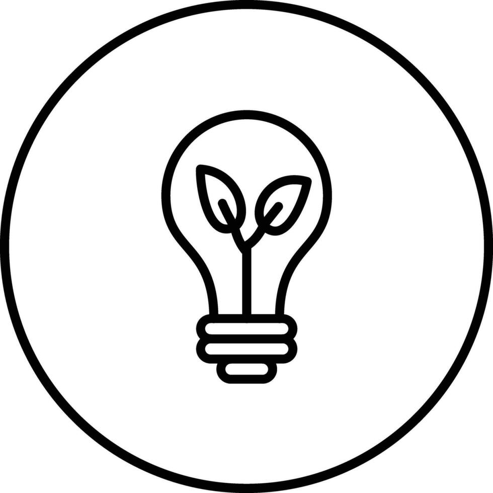 Eco Bulb Vector Icon