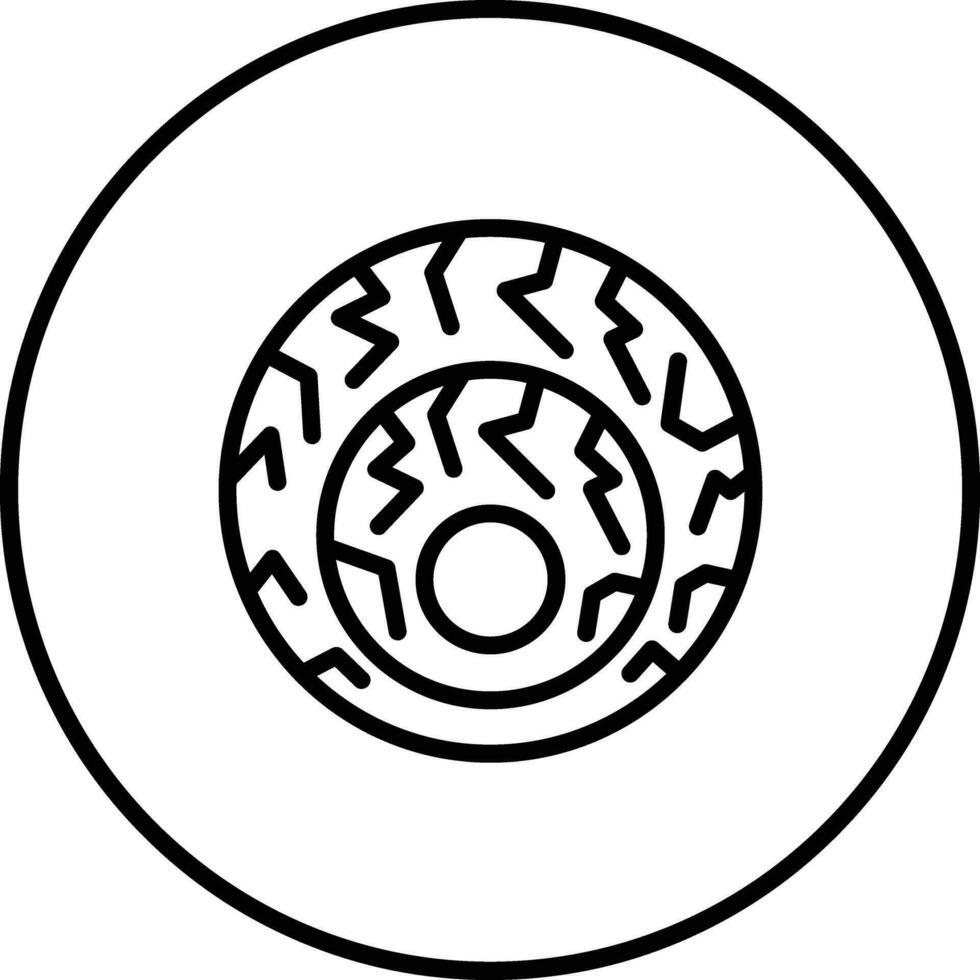 Scary Eyeball Vector Icon