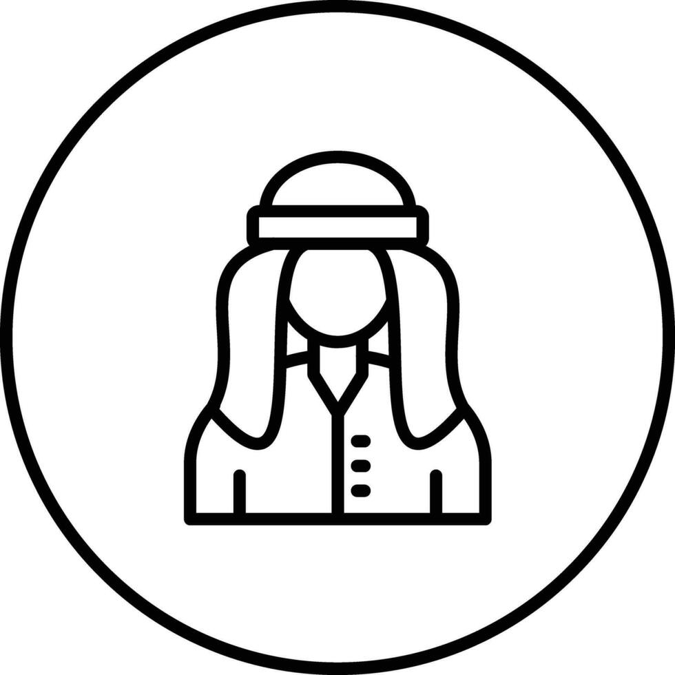 Male Bedouin Vector Icon