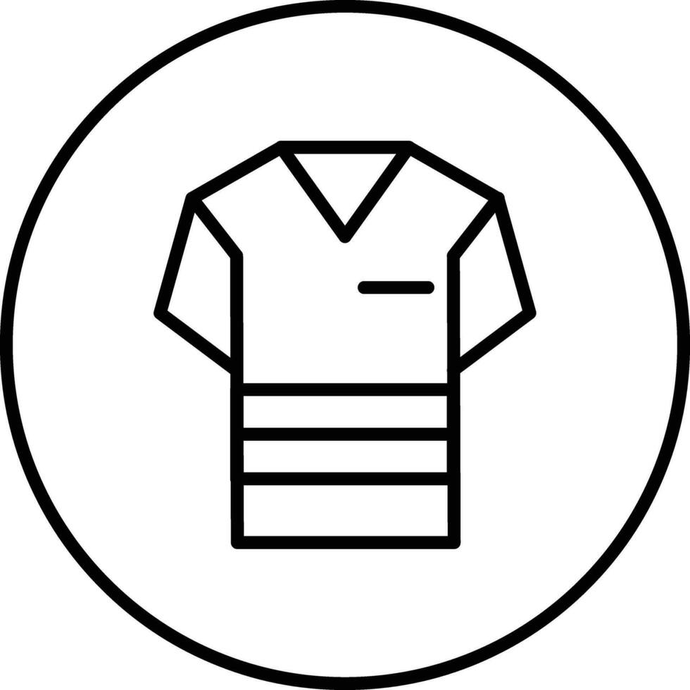 V Neck Shirt Vector Icon