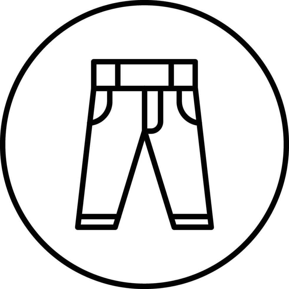 icono de vector de pantalones