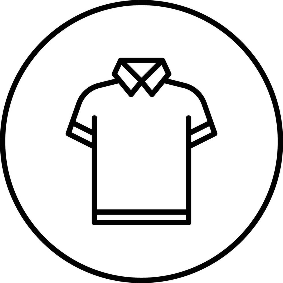 icono de vector de camisa de polo
