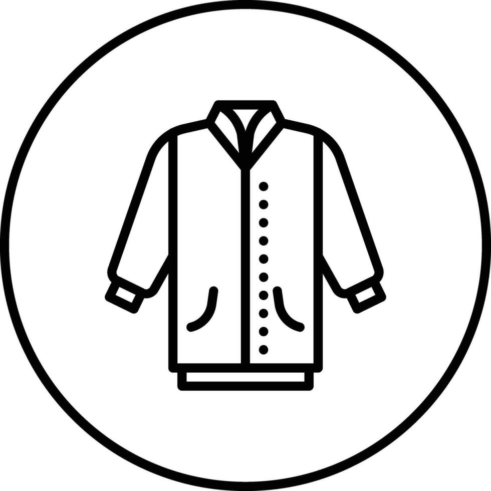 icono de vector de chaqueta