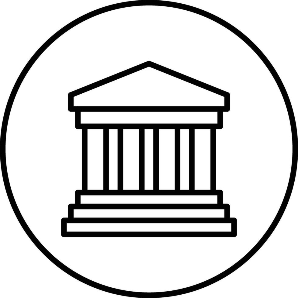 Greek Temple Vector Icon