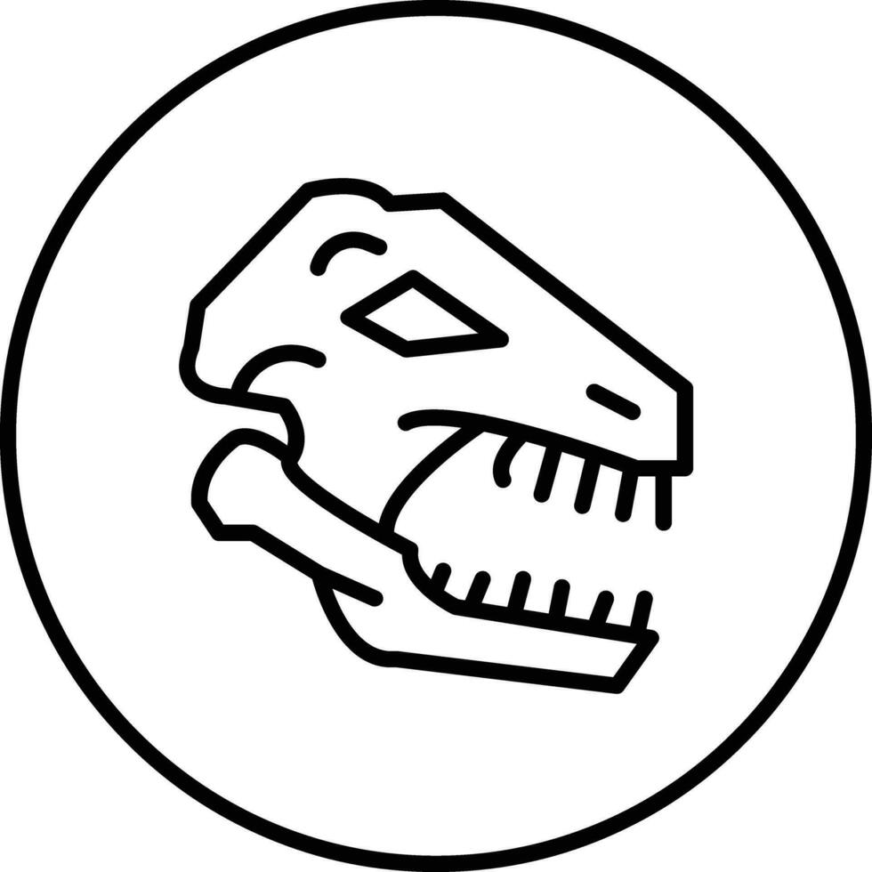 Dinosaur Fossil Vector Icon