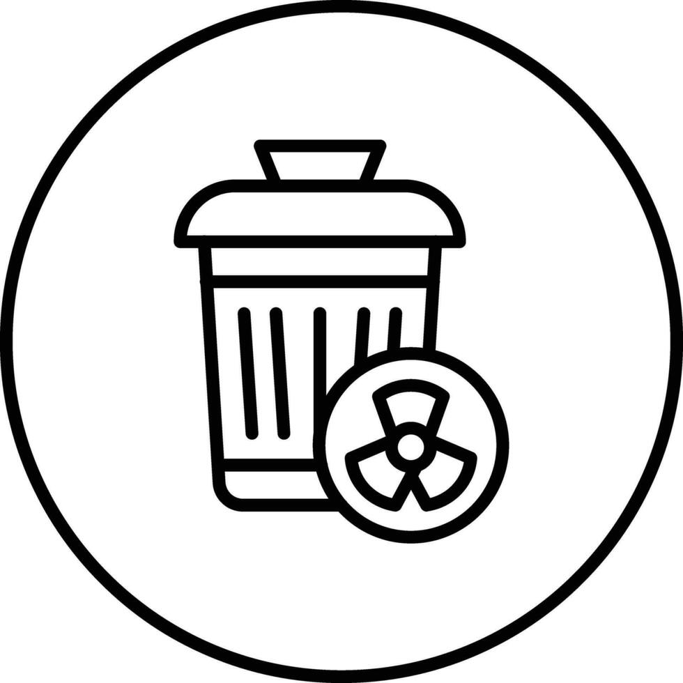 Nuclear Waste Vector Icon