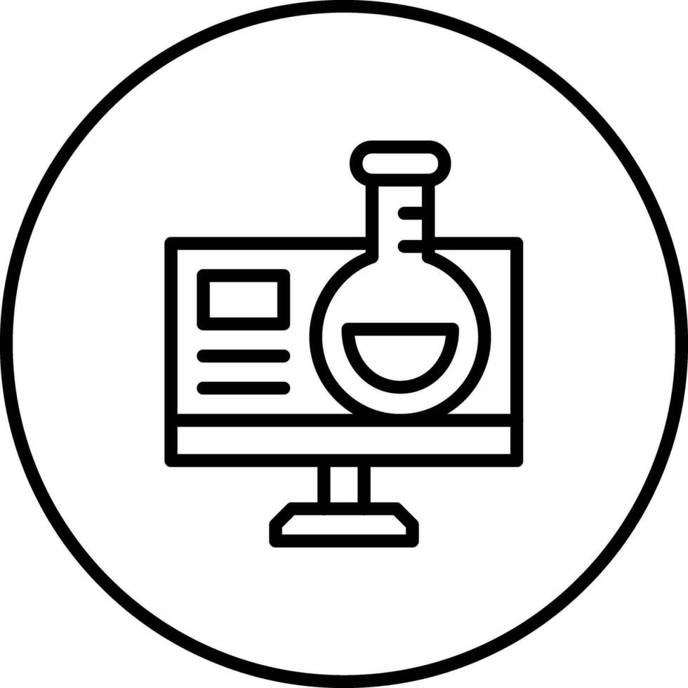 Online Chemistry Vector Icon