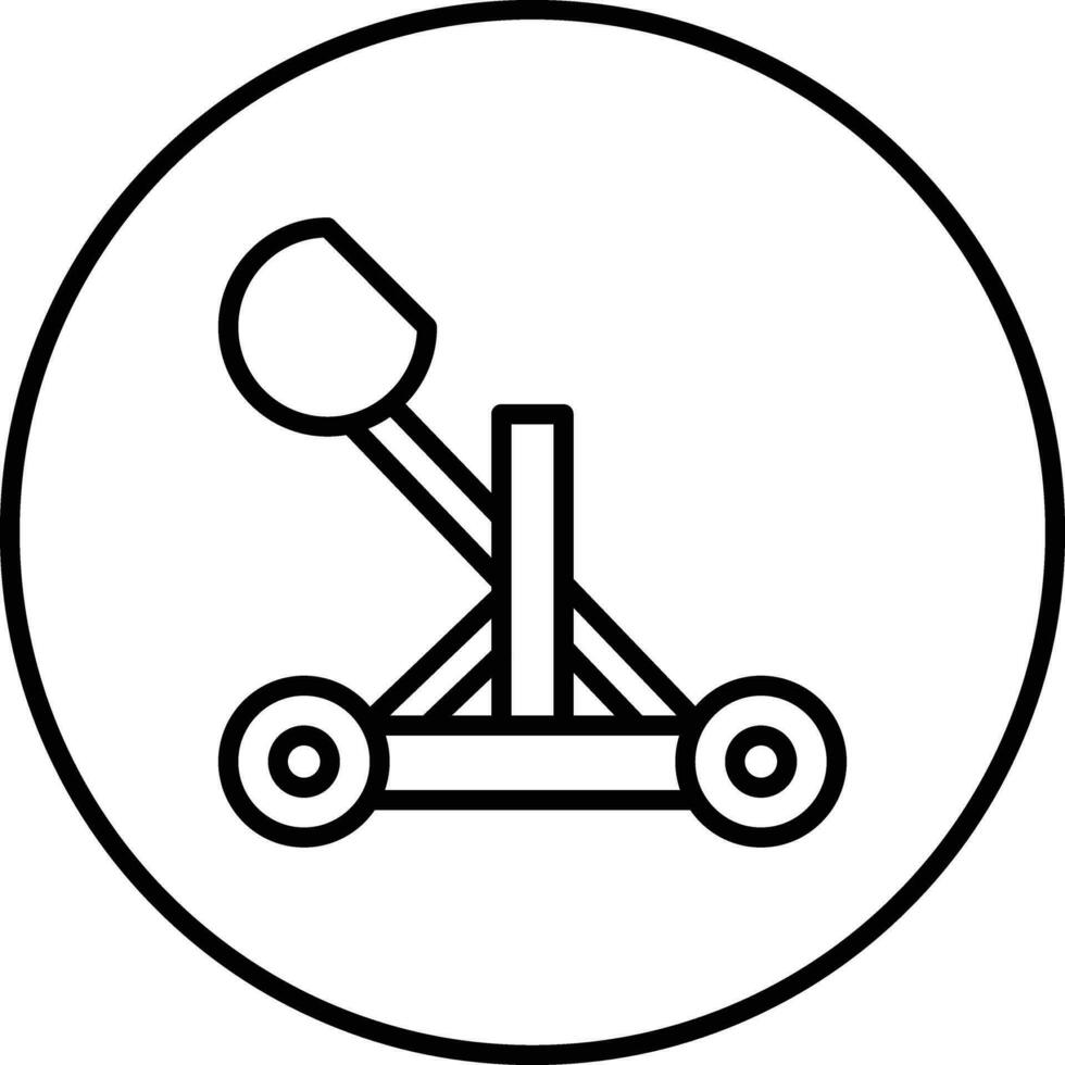 icono de vector de catapulta