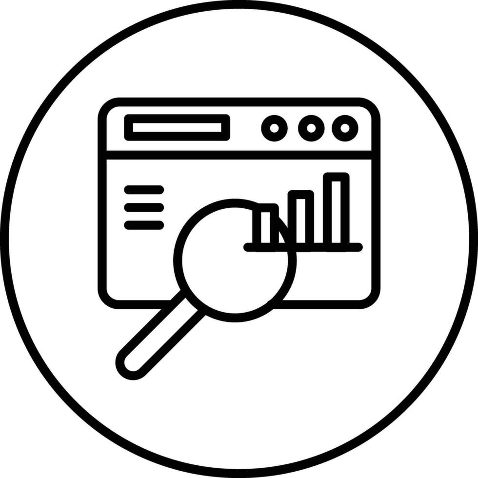 Search Statistics Vector Icon