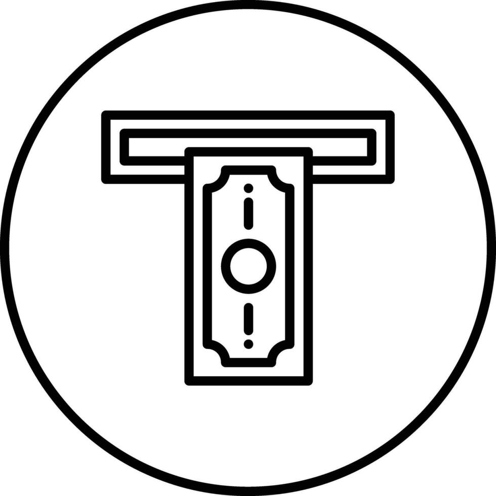 Cash Withdrawal Vector Icon