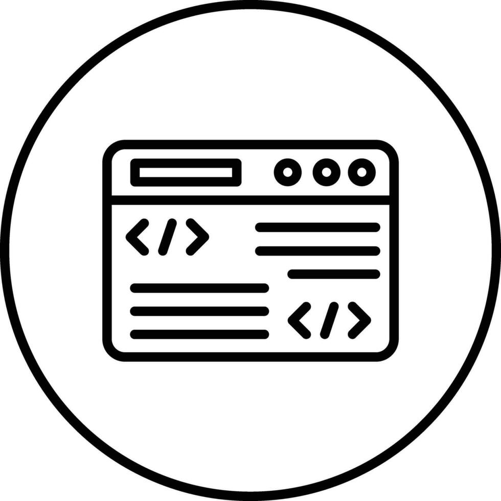 icono de vector de programación