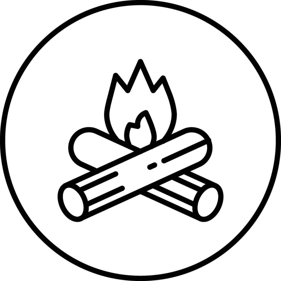 Campfire Vector Icon