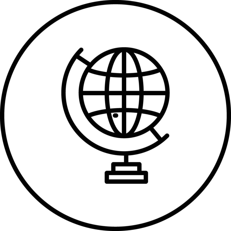 Globe Stand Vector Icon