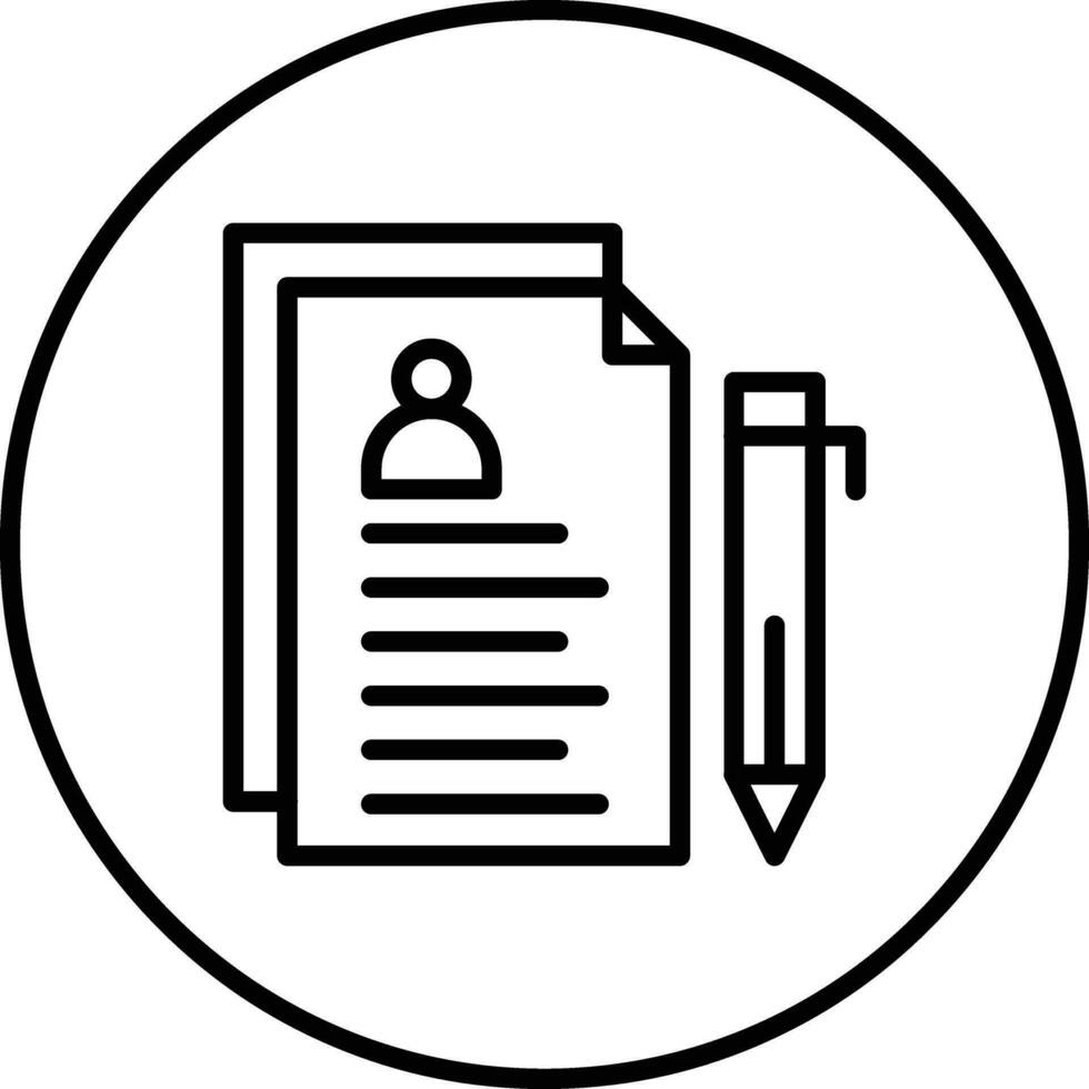 Curriculum Vitae Vector Icon