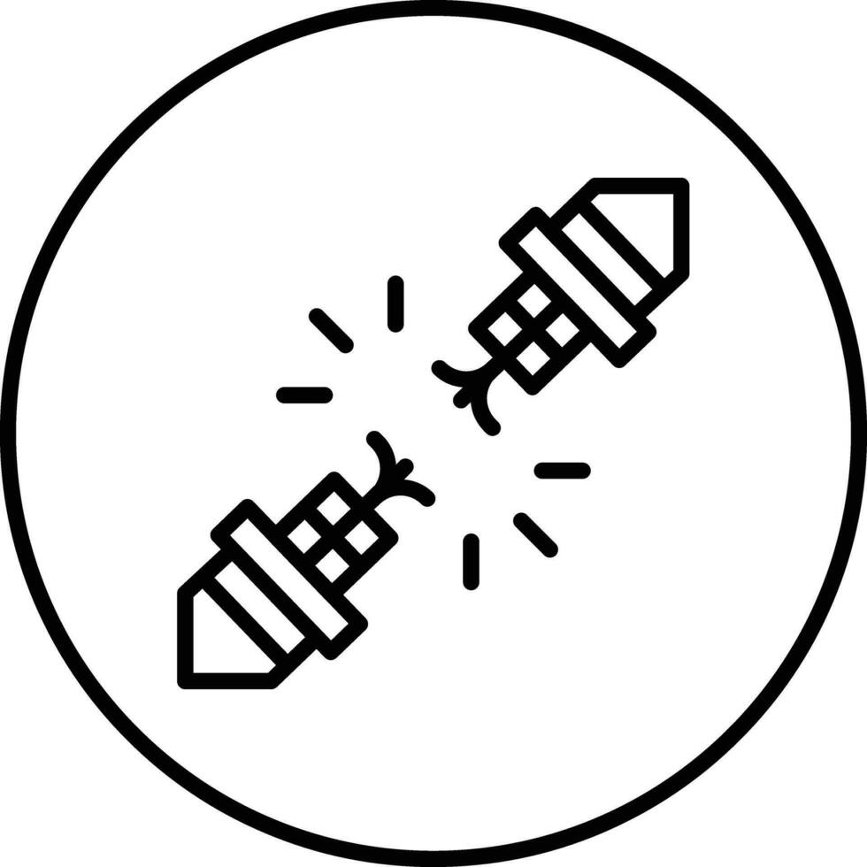 Broken Cable Vector Icon