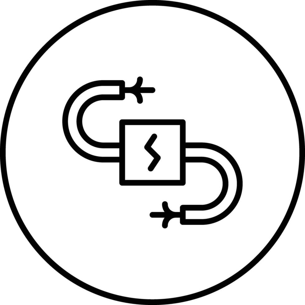 icono de vector de cableado