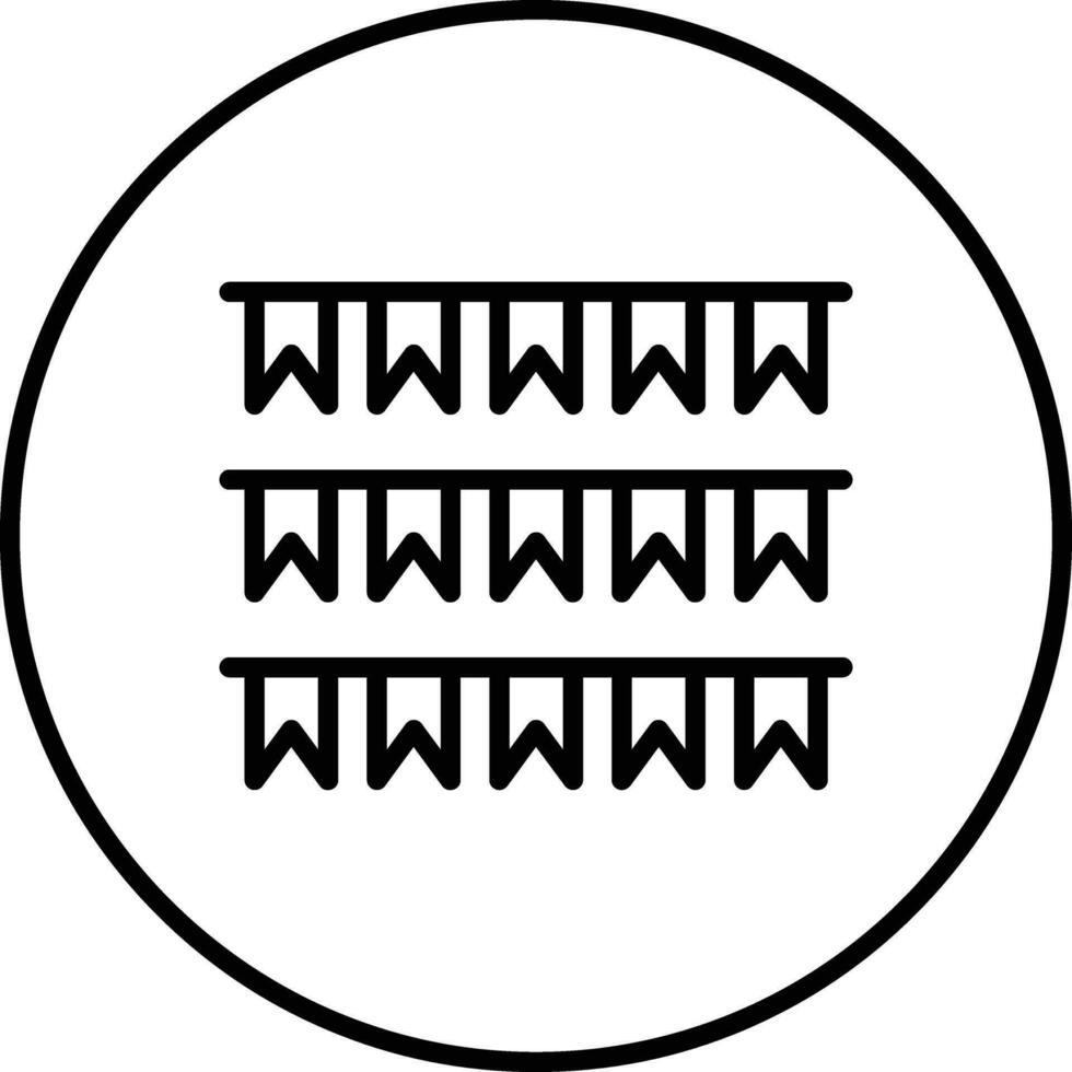 Bunting Vector Icon
