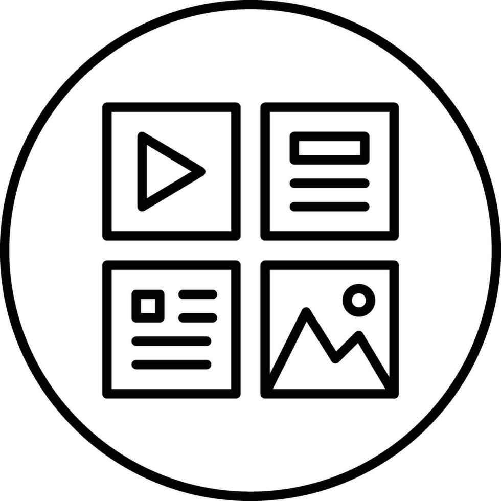 Online Content Vector Icon