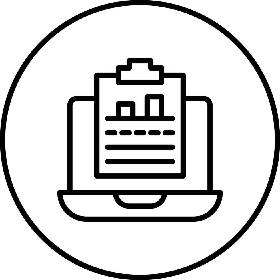 Online Report Vector Icon