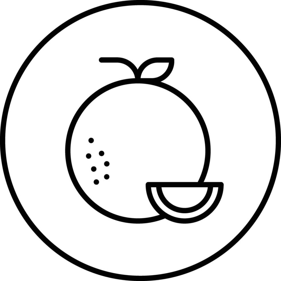 Tangerine Vector Icon