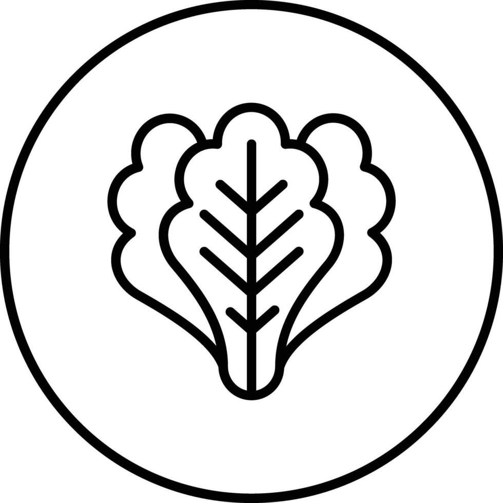 icono de vector de lechuga