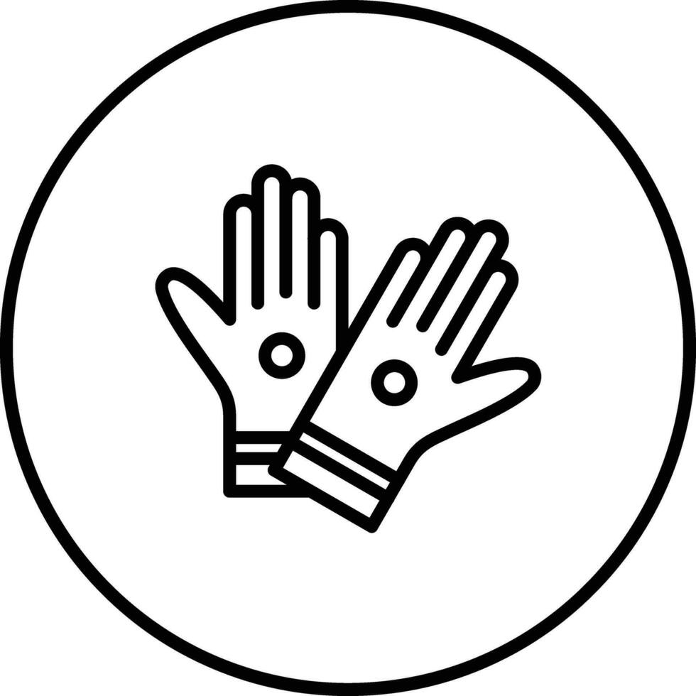 Rubber Gloves Vector Icon
