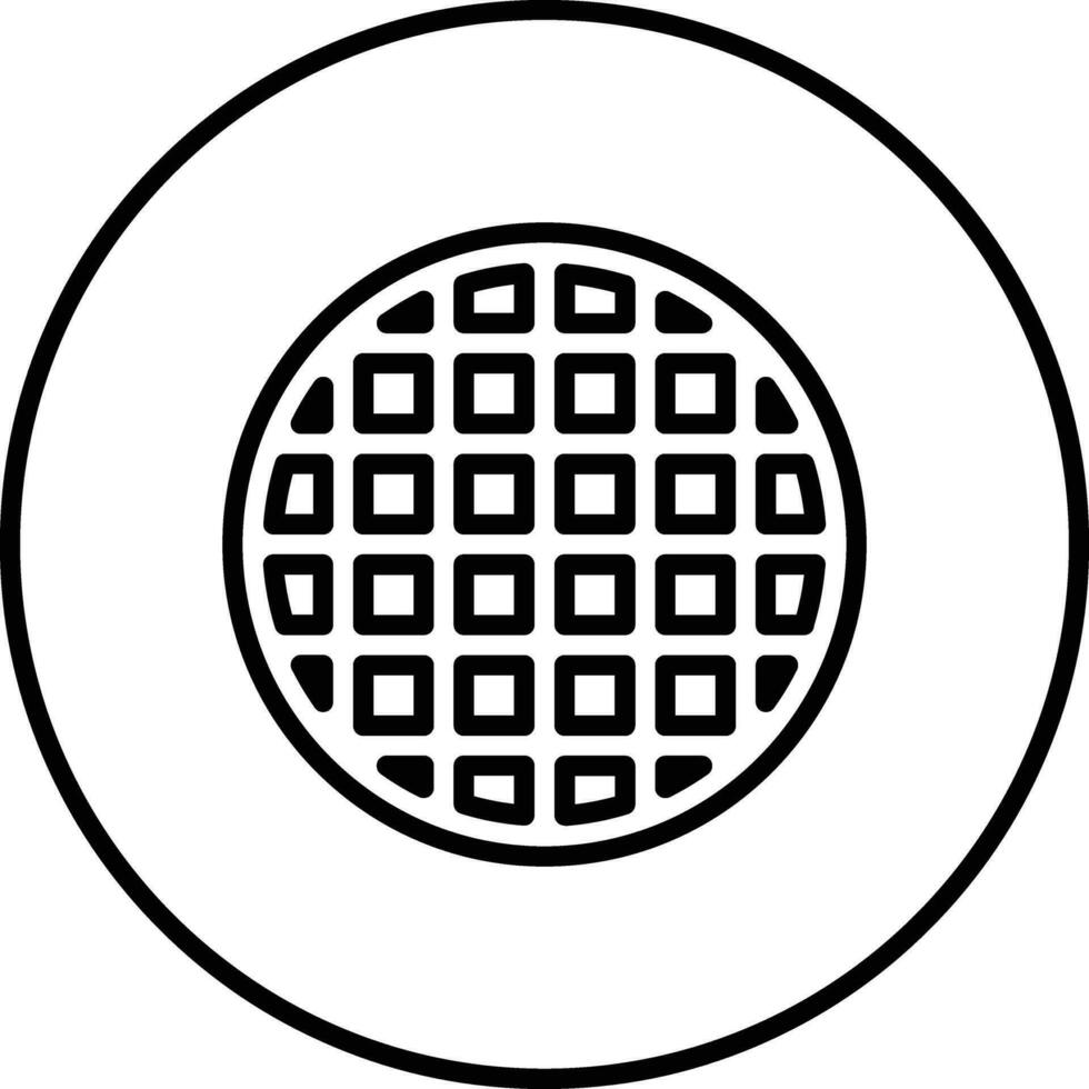 Waffle Vector Icon