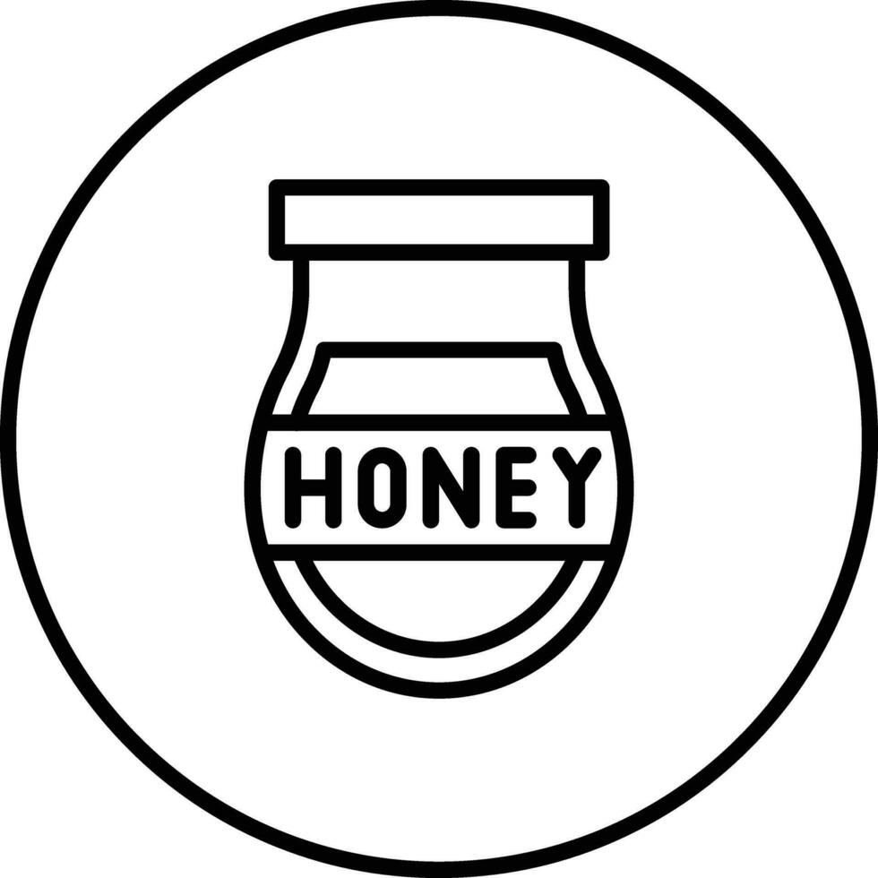 Honey Jar Vector Icon