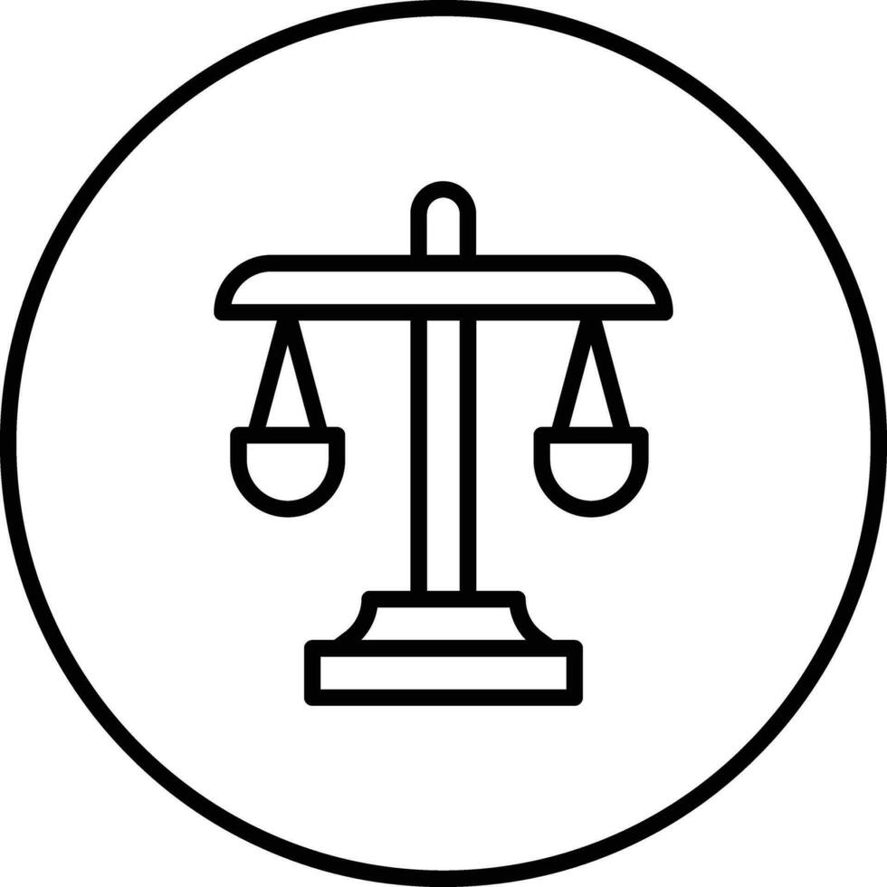 juicio vector icono