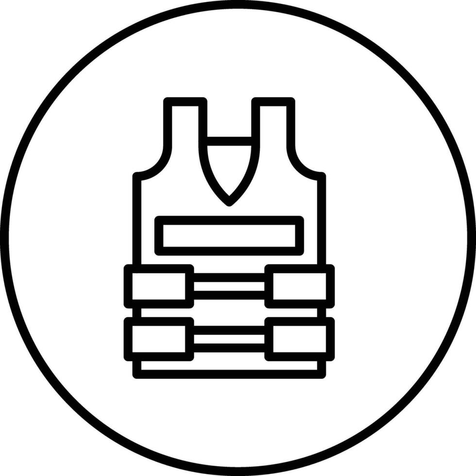 Bullet Proof Vest Vector Icon