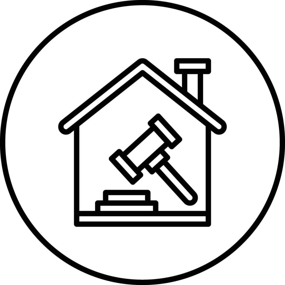 House Auction Vector Icon