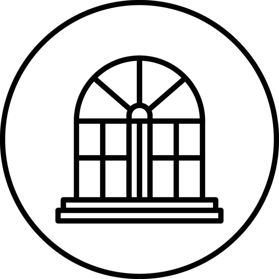 icono de vector de ventana