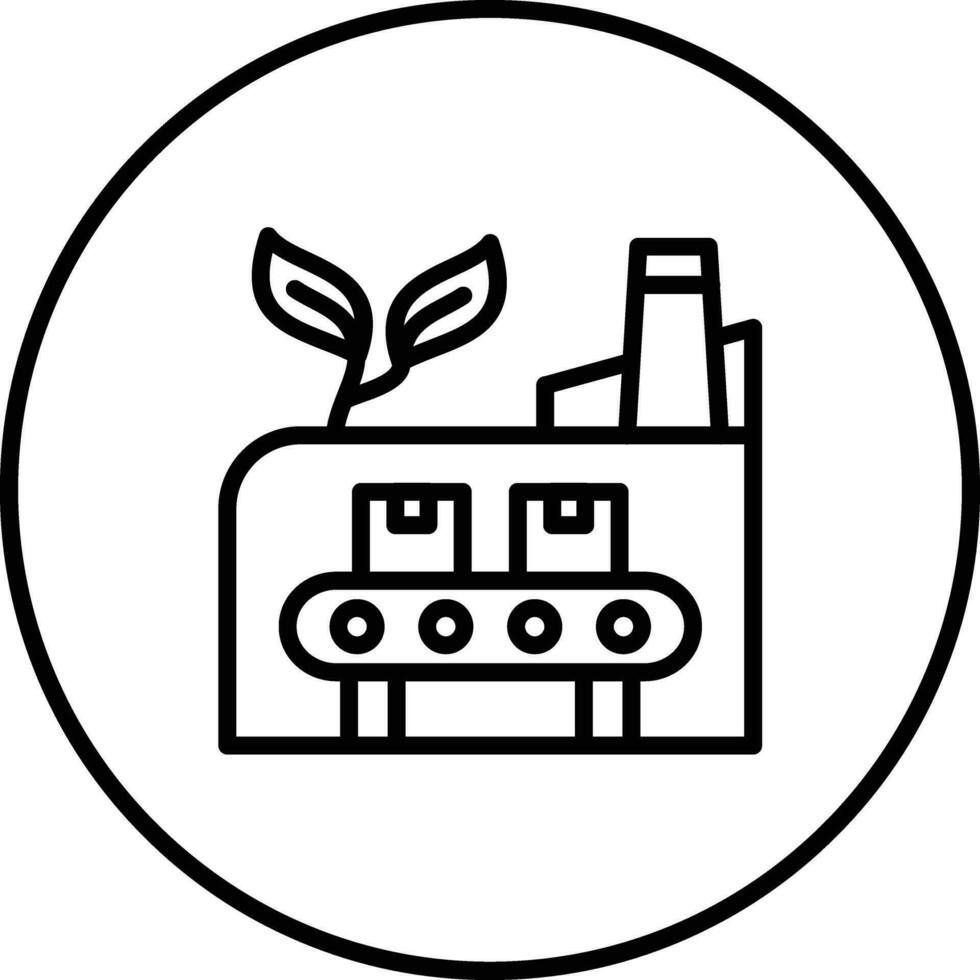 Eco Factory Vector Icon