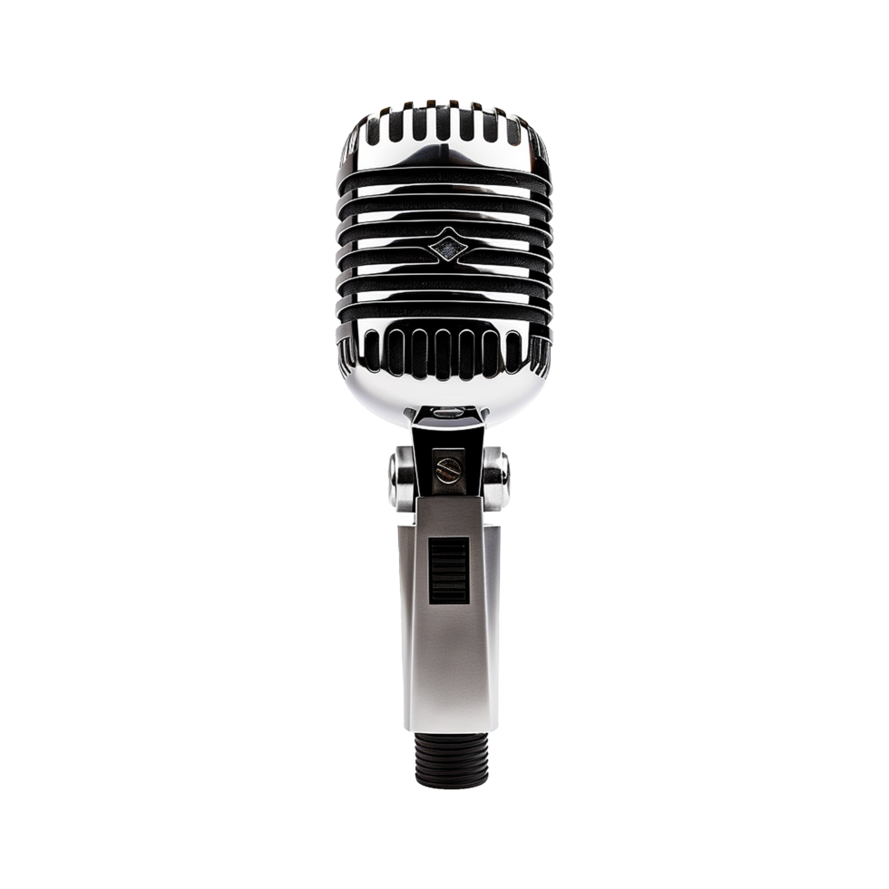 ai généré microphone isolé sur transparent Contexte png