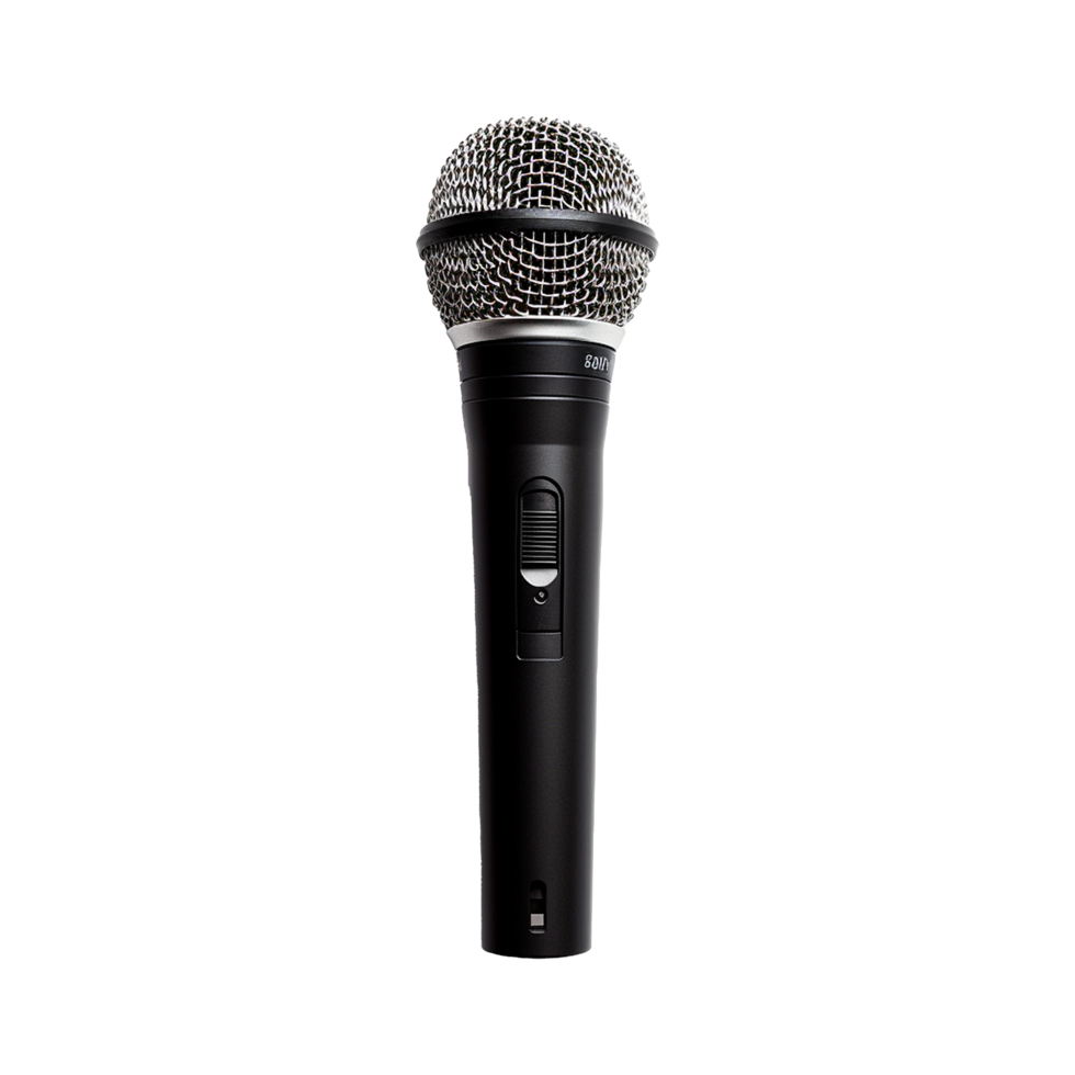 AI generated Microphone isolated on transparent background png